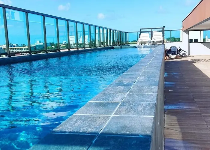 Flat completo com rooftop | perto da praia e centro